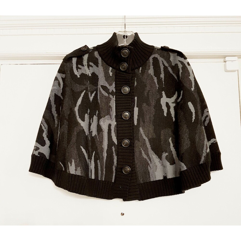 Moschino Jeans Wool Blend Cape, size 42 (IT), 6 (US)